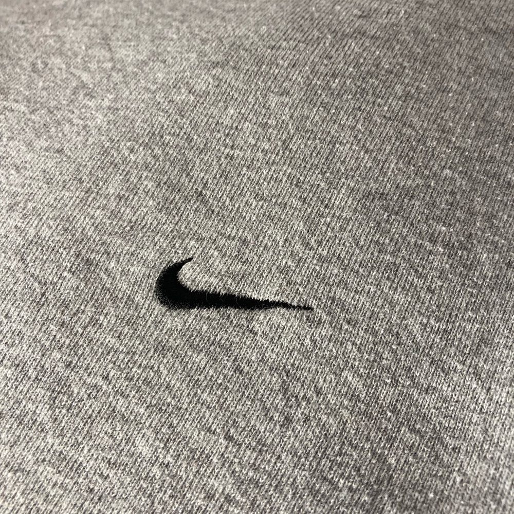 VTG 90s Nike White Tag Crewneck Sweatshirt Mini Swoosh Made in USA 2XL XXL Gray - Picture 3 of 4